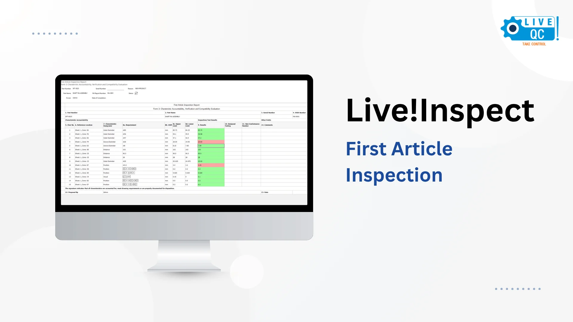 First Article Inspection